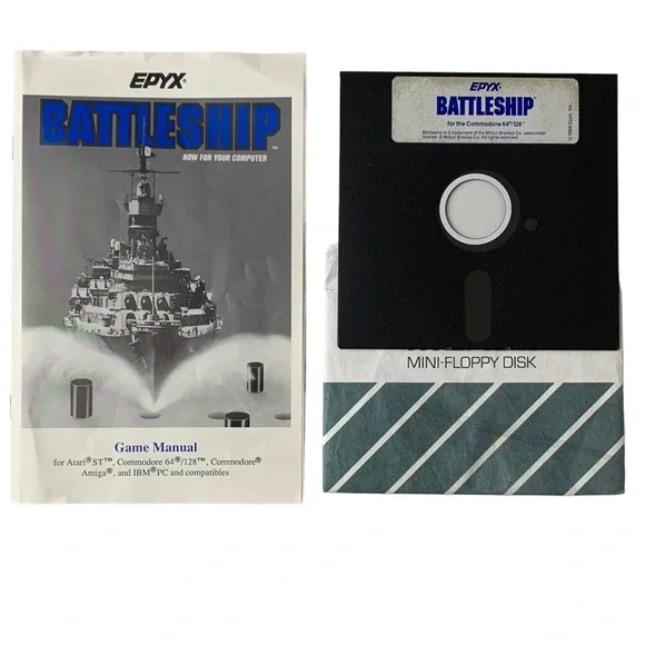 Battleship C64/128 Commodore 64 Retro PC Game Vintage Epyx 1988